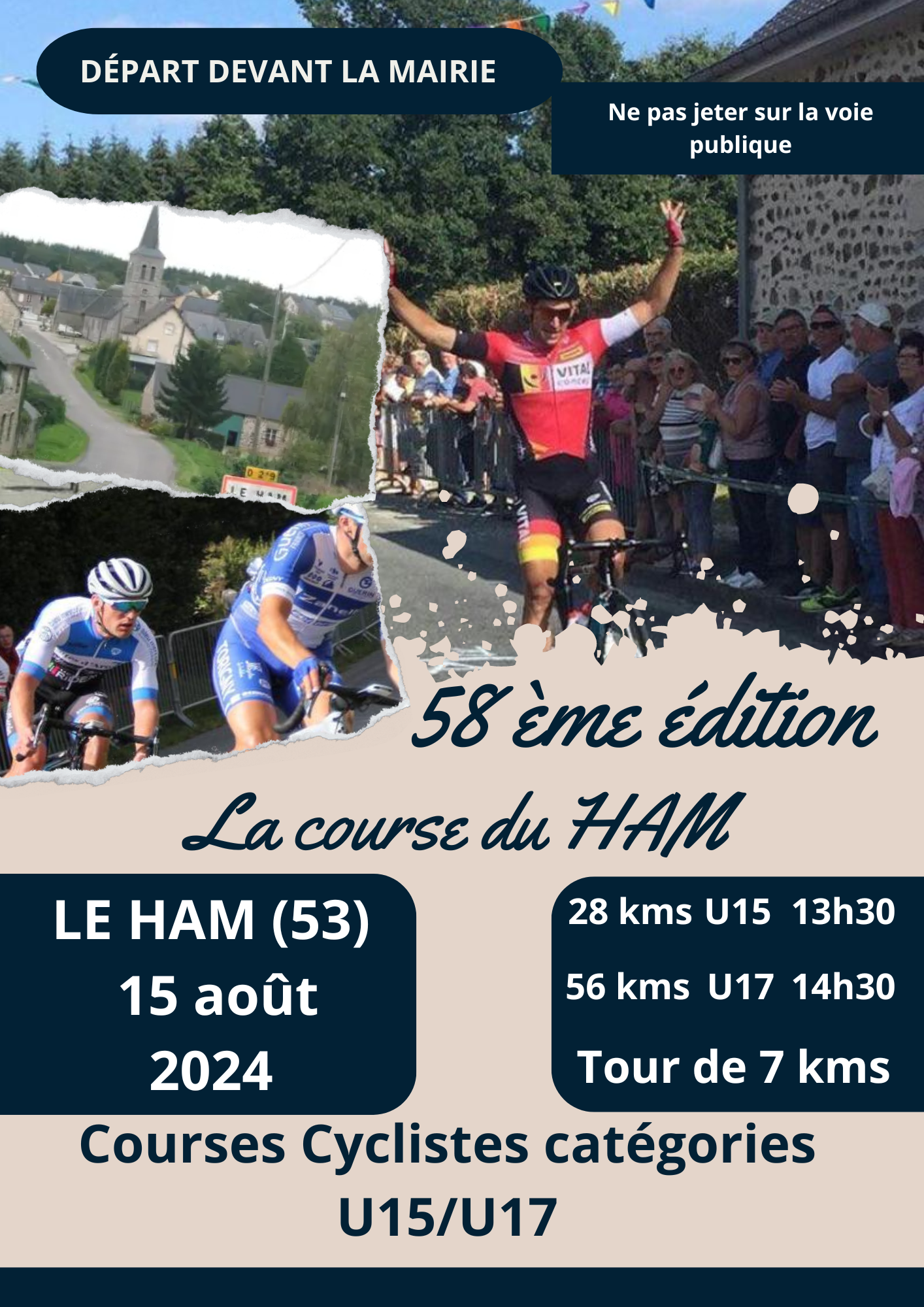 Courses cyclistes catégories U15/U17